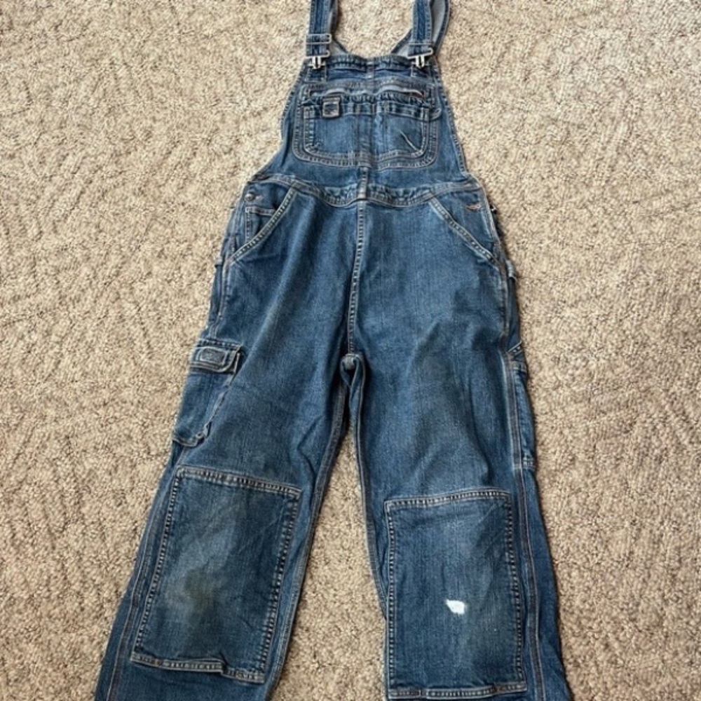 Duluth Trading Co Blue Denim Overalls